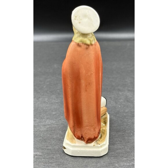 Holy Communion Jesus & Boy Vintage Ceramic 4.5" Figurine J.L. Co. Japan - Picture 2 of 8